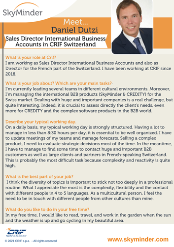 Meet ... Daniel Dutzi