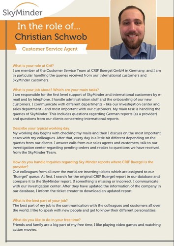 Interview to...Christian Schwob