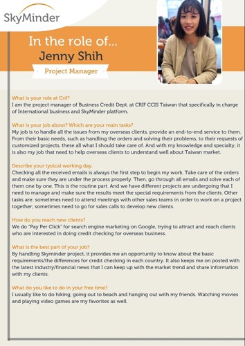 Interview to... Jenny Shih