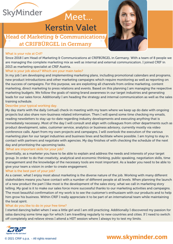 Meet ... Kerstin Valet