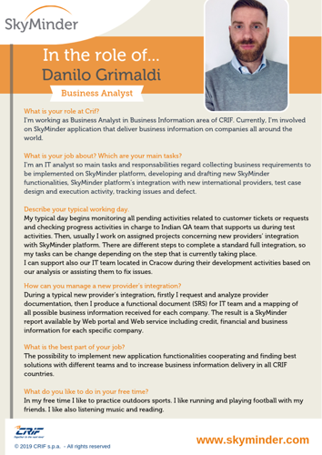 Interview to... Danilo Grimaldi