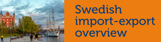 Swedish import-export overview