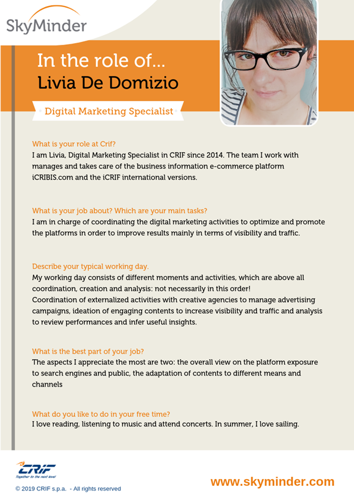 Interview to... Livia De Domizio