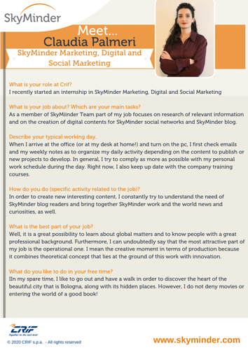 Meet ... Claudia Palmeri
