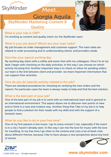 Meet ... Giorgia Aquila