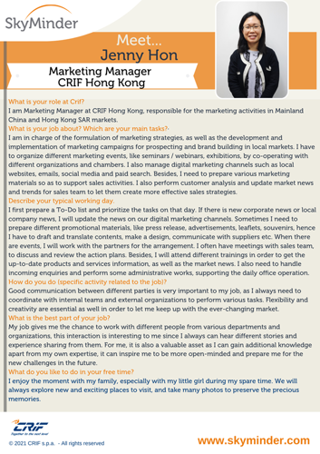 Meet ... Jenny Hon