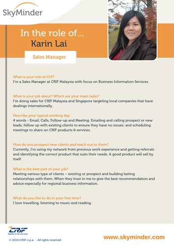 Interview to... Karin Lai