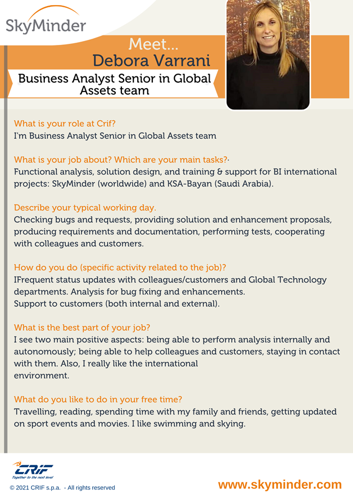 Meet ... Debora Varrani